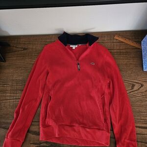 Mens Medium Lacoste half zip pullover